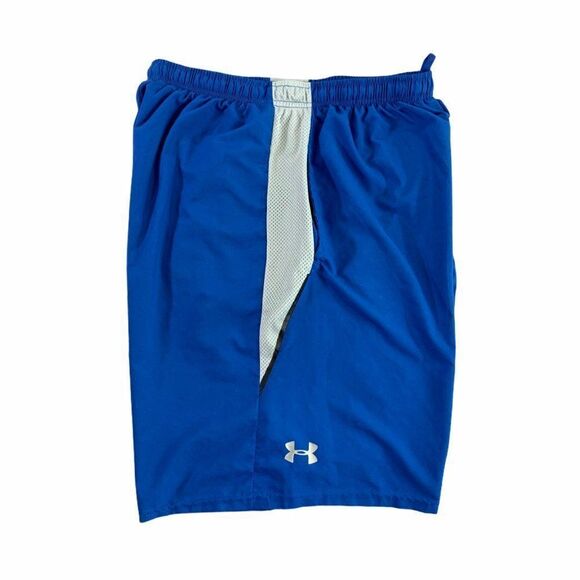 Under Armour Men's Blue Fitted Athletic Shorts - Picture 5 of 8